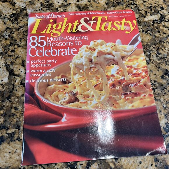 Taste of Homes Light And Tasty Cooking Recipe Magazines 2007 Back Issue Set Of 6 - Picture 12 of 13